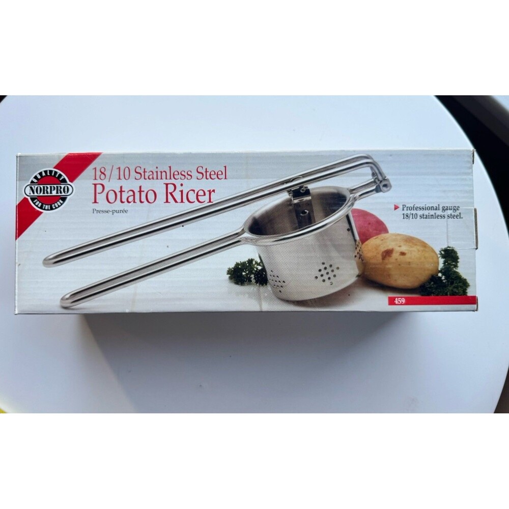 Norpro 18/10 Stainless Steel Potato Ricer Silver Manual Model 459